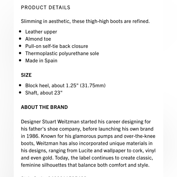 Stuart Weitzman Lowland Suede Thigh High Boots Size 6.5 - Picture 7 of 13